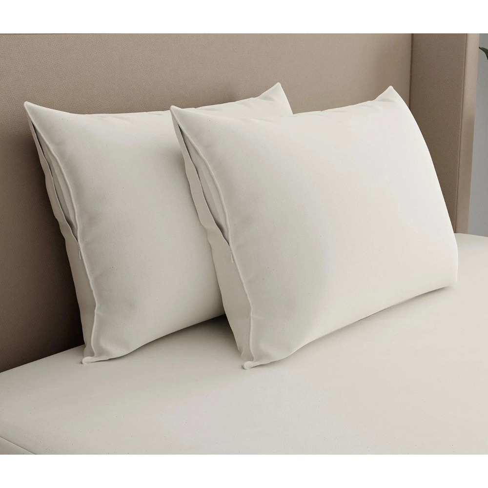 Allerease Pillow Protector Unisex S White NEW Organic Cotton Allergy Defense